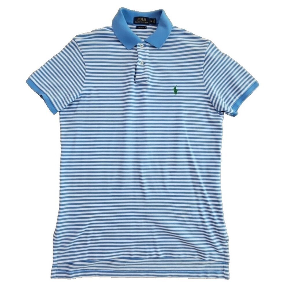 Polo By Ralph Lauren Men's M Polo Short Sleeve Side Slit High-Low Custom Fit EUC